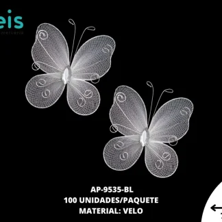 APLICACIÓN MARIPOSA VELO REF: SC07-192 BLANCO 100 U/PQT