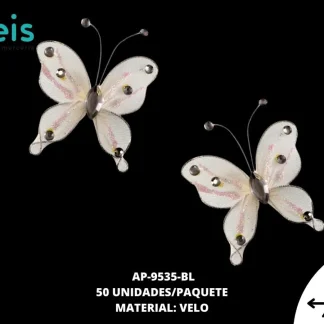 MARIPOSA VELO REF:HB-2C BLANCO 50 U/PQT