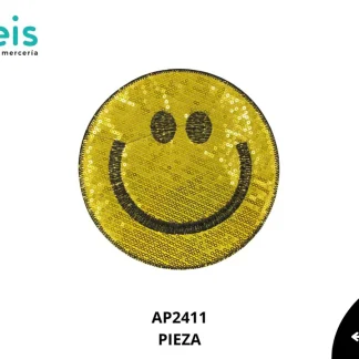 PARCHES LENTEJUELA EMOJI SONRIENTE AP2411
