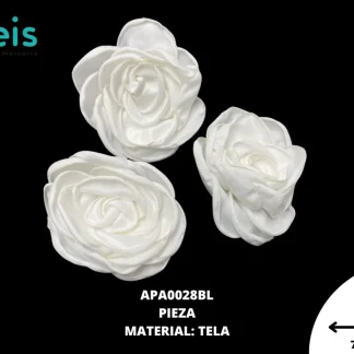 APLICACION FLOR 7cm 50 PZ/PQT BLANCO