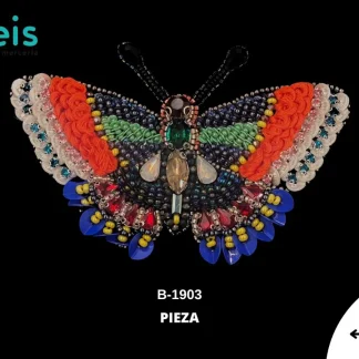 PARCHES PEDRERIA HINDU MARIPOSA B-1903 11cmX7cm
