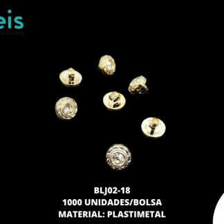 BOTON DE PEDRERIA DORADO 1000 PZS BLJ02-18