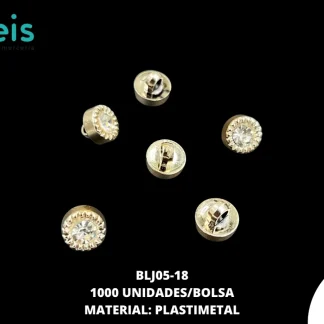 BOTON DE PEDRERIA DORADO 1000 PZ BLJ05-18