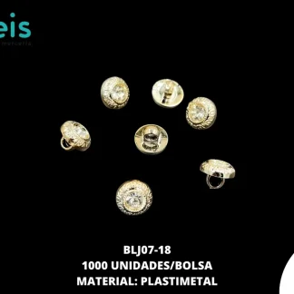 BOTON DE PEDRERIA DORADO 1000PZ BLJ07-18
