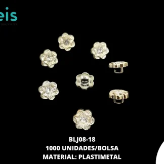 BOTON DE PEDRERIA DORADO 1000 PZ BLJ08-18