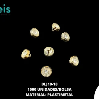 BOTON DE PEDRERIA DORADO 1000 PZS BLJ10-18