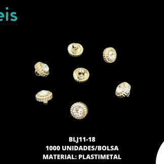BOTON DE PEDRERIA DORADO 1000 PZS BLJ11-18