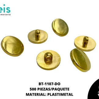 BOTON PLASTICO PATA BT-1107-DO 28L (18mm) 500 PZ/PQT DORADO