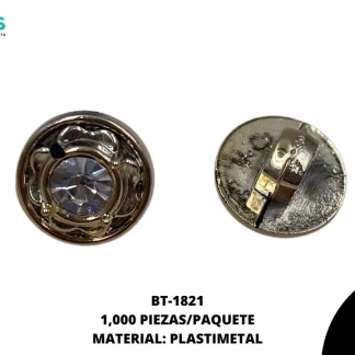 BOTON PATA PIEDRA 18L BT-1821 1000 PIEZAS/PAQ ORO ROSADO