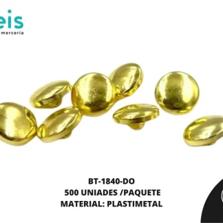 BOTON METALIZADO PATA REF: BPMB-1(18L) NIQUEL 500 U/PAQUETE
