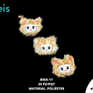 MINI PELUCHE KITTY LEON 25 PZ/PQT CAFÉ