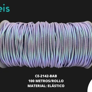 CINTA COLA RATA ELASTICA2.5MM 100 MTS/R CE-2142 BLANCO AB 281