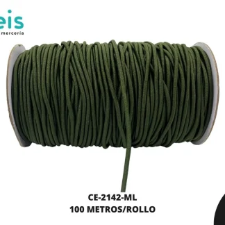 CORDON ELASTICO 2.5MM 100 MTS/R CE-2142 MILITAR 108