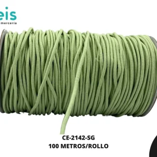 CORDON ELASTICO 2.5MM 100 MTS/R CE-2142 SAGE 180