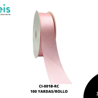 CINTAS LISTON SATIN DOBLE CARA 1 1/2" (38mm) 117 LT. PINK ROSA CLARO CALIDAD B
