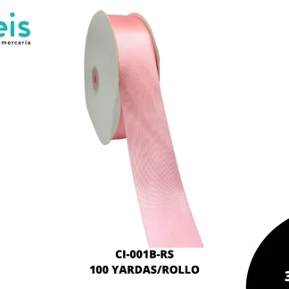 CINTAS LISTON SATIN DOBLE CARA 1 1/2" (38mm) 150 PINK ROSA CALIDAD B