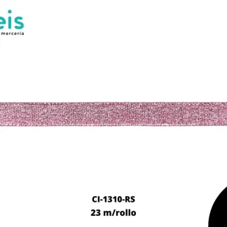 CINTA LUREX PL REF: 3/8 ROSA 23 METROS/ROLLO