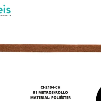 CORDON KOREANO REF: 3mm CHOCOLATE 91 m/rollo