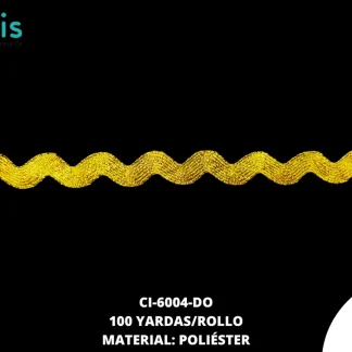 ESPIGUILLA PLANA DORADO 10mm 100YDS/ROLLO