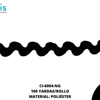 ESPIGUILLA PLANA NEGRO 10mm 100 YDS/ROLLO
