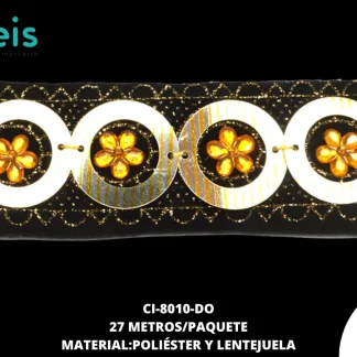 MILLARE CIRC LENTEJUELA REF:HY002 DORADO 27 METROS PAQUETE