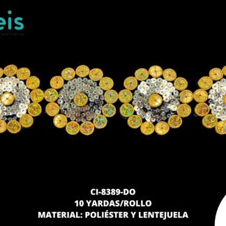 MILLARE LENTEJUELA PLANCHA REF 35-12C DORADO 10YD/PQ