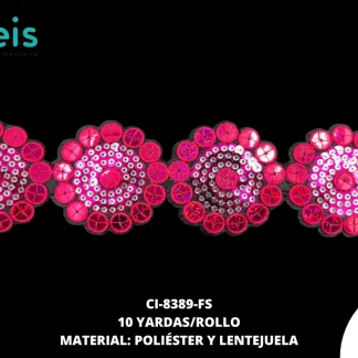 MILLARE LENTEJUELA PLANCHA REF 35-12 FUCSIA 10YD/PQ