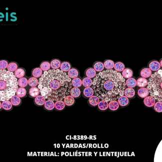 MILLARE LENTEJUELA PLANCHA REF 35-12 ROSA 10YD/PQ