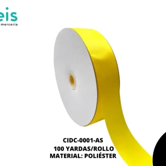 LISTON DOBLE CARA 1 1/2" (38mm) AMARILLO DAFODIL 645