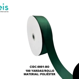 LISTON DOBLE CARA 1 1/2" (38mm) VERDE BOTELLA SPRUCE 593