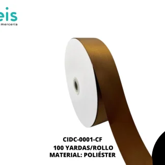 LISTON DOBLE CARA 1 1/2" (38mm) CAFÉ TURFTAN 847