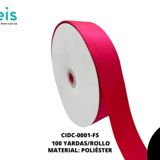 LISTON DOBLE CARA 1 1/2" (38mm) FIUSHA SHOCKING PINK 175