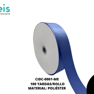LISTON DOBLE CARA 1 1/2" (38mm) AZUL WISTERIA 458