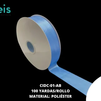 LISTON DOBLE CARA 1 1/2" (38mm) AZUL BLUEBIRD 333