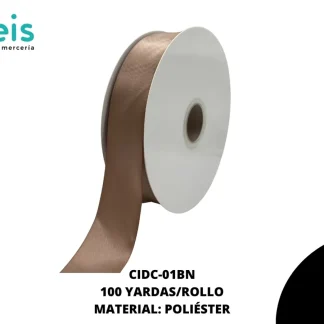 LISTON DOBLE CARA 1 1/2" (38mm) BEIGE NATURAL 812