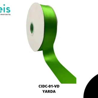 LISTON DOBLE CARA 1 1/2" (38mm) VERDE GREEN 1068