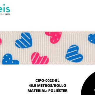 CINTA FAYA POPOTILLO INF CZN 5/8 BLANCO 45.5 M/ROLLO