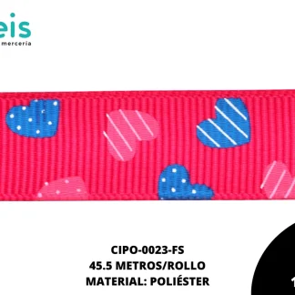 CINTA FAYA POPOTILLO INF CZN 5/8 FUCSIA 45.5 M/ROLLO