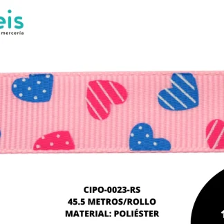 CINTA FAYA POPOTILLO INF CZN 5/8 ROSA 45.5 M/ROLLO