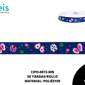 CINTA FAYA ESTAMP REF: 2077(1.5CM)MARINO 50YD/RLL