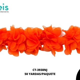 GUIPIUR 3D FLOR TULL REF:CT-3938-NARANJA