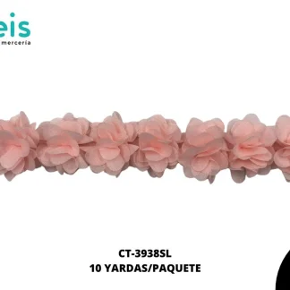 GUIPIUR 3D FLOR TULL REF:CT-3938-SALMON