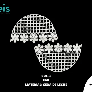 MANGAS SEDA DE LECHE #3 CUE-3 20 SET/PQT BLANCO