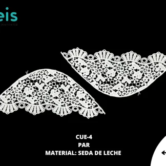 MANGA SEDA DE LECHE #4 CUE-4 20 SET/PQT BLANCO
