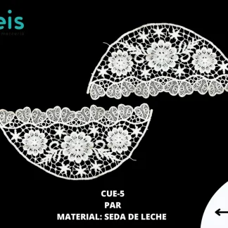 MANGAS SEDA DE LECHE #5 CUE-5 20 SET/PQT BLANCO
