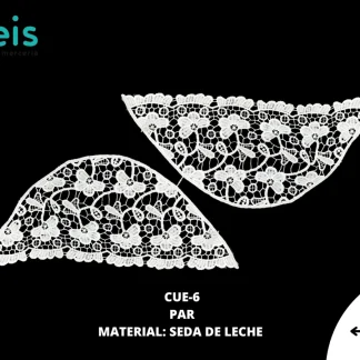 MANGA SEDA DE LECHE #6 CUE-6 20 SET/PQT BLANCO