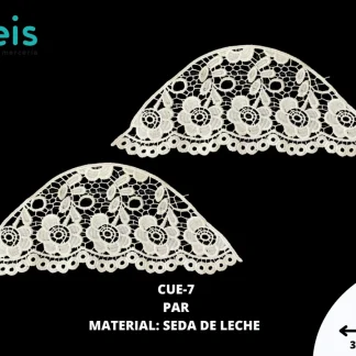 MANGAS SEDA DE LECHE #7 CUE-7 20 SET/PQT BLANCO