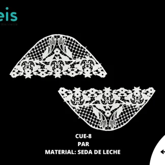 MANGAS SEDA DE LECHE #8 CUE-8 20 SET/PQT BLANCO