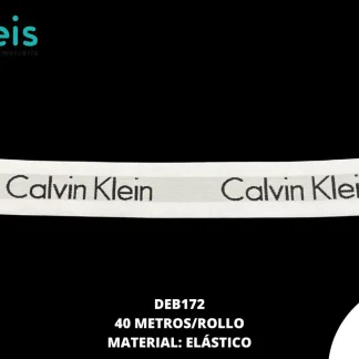 CINTAS ELASTICO CALVIN KLEIN DEB172 BLANCO 40 MTS/ROLLO