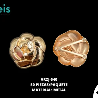 HERRAJE METAL FLOR DORADO 100PZ/PQ DLB0117